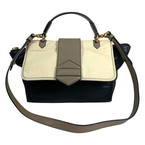 Marc By Marc Jacobs Colorblock Lamb Leather Crossbody Handbag Limited Edition - Picture 1 of 13
